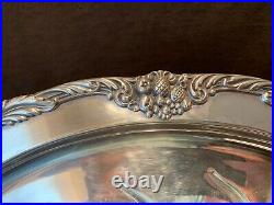 Reed & Barton King Francis Silverplate 1674 Medium Footed Meat Platter 19 1/4L