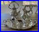 Reed & Barton King Francis Silverplate 7 Pc Coffee Tea Set w Kettle Stand Tray