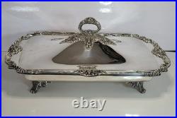 Reed & Barton King Francis Silverplate Bake & Serve Buffet Dish 1668 no insert