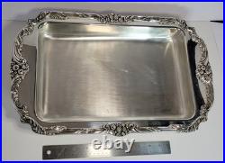 Reed & Barton King Francis Silverplate Bake & Serve Buffet Dish 1668 no insert