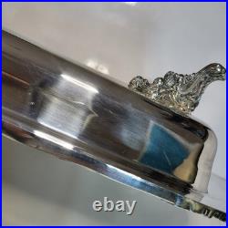Reed & Barton King Francis Silverplate Bake & Serve Buffet Dish 1668 no insert