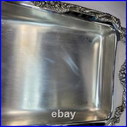 Reed & Barton King Francis Silverplate Bake & Serve Buffet Dish 1668 no insert