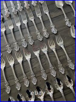Reed & Barton King Francis Silverplate Flatware Set 8 Pairs 40 Pieces