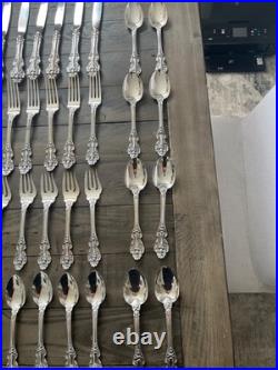Reed & Barton King Francis Silverplate Flatware Set 8 Pairs 40 Pieces