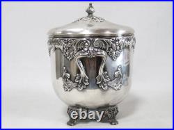 Reed & Barton King Francis Silverplate Ice Bucket with Glass Insert 1647
