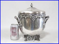 Reed & Barton King Francis Silverplate Ice Bucket with Glass Insert 1647