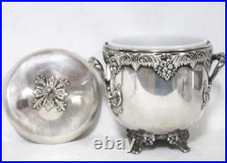 Reed & Barton King Francis Silverplate Ice Bucket with Glass Insert 1647
