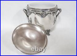 Reed & Barton King Francis Silverplate Ice Bucket with Glass Insert 1647