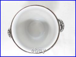 Reed & Barton King Francis Silverplate Ice Bucket with Glass Insert 1647