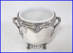 Reed & Barton King Francis Silverplate Ice Bucket with Glass Insert 1647