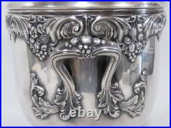 Reed & Barton King Francis Silverplate Ice Bucket with Glass Insert 1647