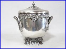 Reed & Barton King Francis Silverplate Ice Bucket with Glass Insert 1647