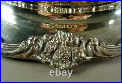 Reed & Barton King Francis Silverplate Large 15 inch Mirrored Plateau #1666