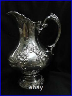 Reed & Barton King Francis, Silverplate Water Pitcher #1658, 10 Tall