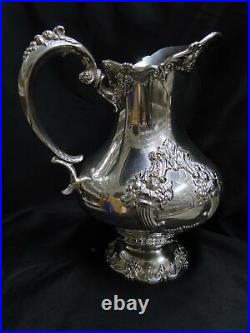 Reed & Barton King Francis, Silverplate Water Pitcher #1658, 10 Tall