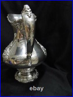 Reed & Barton King Francis, Silverplate Water Pitcher #1658, 10 Tall