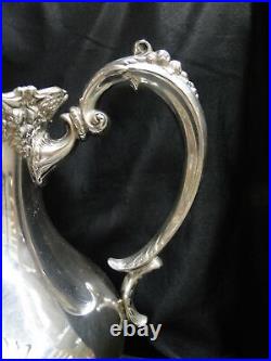 Reed & Barton King Francis, Silverplate Water Pitcher #1658, 10 Tall