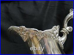 Reed & Barton King Francis, Silverplate Water Pitcher #1658, 10 Tall