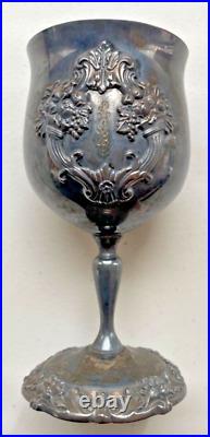 Reed & Barton King Francis Water Goblet 6-1/2 Silverplate 1659 Cup Wine Glass