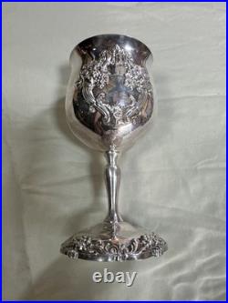 Reed & Barton King Francis Water Goblet 6-1/2 Silverplate 1659 VGUC