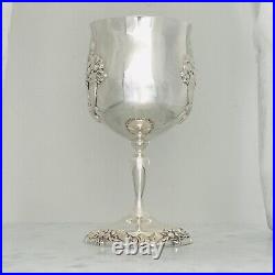 Reed & Barton King Francis Water Goblet 6-3/8 Silverplate 1659 EUC 1/8 Short