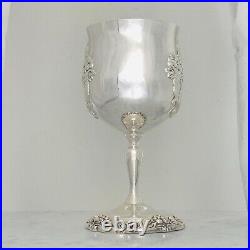 Reed & Barton King Francis Water Goblet 6-3/8 Silverplate 1659 EUC 1/8 Short