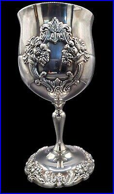 Reed & Barton King Francis Water Wine Goblet 6-1/2 Silverplate 1659 With Box