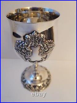 Reed & Barton King Francis Water Wine Goblet 6-1/2 Silverplate 1659 With Box