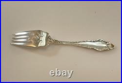 Reed & Barton Les Six Fleurs Sterling Silver Pastry Fork 6 3/8 No Monogram