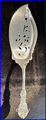 Reed & Barton SOLID Francis First Sterling Silver PIERCED FISH KNIFE 11 3/4