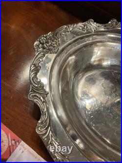 Reed & Barton Silver King Francis Pattern Large Open Entree Serving Tray Platter