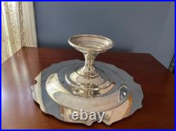 Reed & Barton Silver Plate #1687 King Francis 12 Cake Stand Plain Top Htf