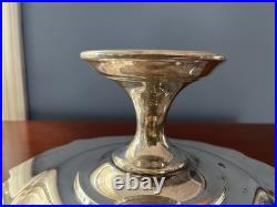 Reed & Barton Silver Plate #1687 King Francis 12 Cake Stand Plain Top Htf