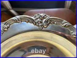 Reed & Barton Silver Plate #1687 King Francis 12 Cake Stand Plain Top Htf
