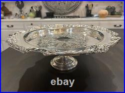 Reed & Barton Silverplate King Francis Pedestal Tray Cake Stand #1689 15 RARE