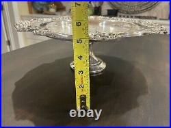 Reed & Barton Silverplate King Francis Pedestal Tray Cake Stand #1689 15 RARE