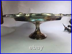 Reed & Barton Silverplate King Francis Pedestal Tray/Cake Stand #1689 Rare 15