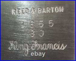 Reed & Barton Silverplate Waiter Tray 1655 King Francis 30 x 21 Ornate Design
