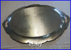 Reed & Barton Silverplate Waiter Tray 1655 King Francis 30 x 21 Ornate Design