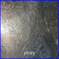 Reed & Barton Silverplate Waiter Tray 1655 King Francis 30 x 21 Ornate Design