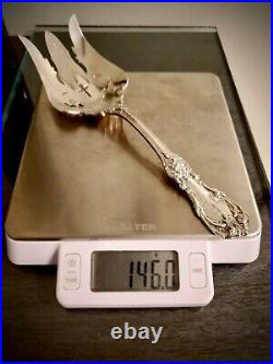 Reed & Barton Solid Sterling Silver Salad Serving Fork Francis I 146 GRAMS 9.5