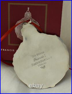 Reed Barton Sterling Christmas Bulb Ball Ornament Francis Fruit Berry NOS 2007