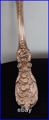 Reed & Barton Sterling Cold Meat Serving Lg Pierce ForkOld Francis IHas Mono
