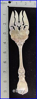 Reed & Barton Sterling Cold Meat Serving Lg Pierce ForkOld Francis IHas Mono