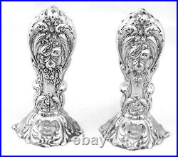 Reed & Barton Sterling Francis I Salt & Pepper Shakers X569 Handle Style