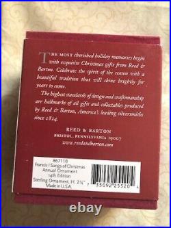 Reed & Barton Sterling Francis I Songs of Christmas Silent Night Orn 14th Ed