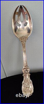 Reed & Barton Sterling Pierced Tablespoon Serving SpoonOld Francis IHas Mono