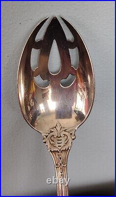 Reed & Barton Sterling Pierced Tablespoon Serving SpoonOld Francis IHas Mono