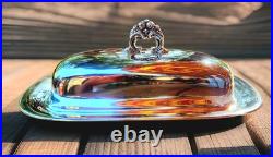 Reed & Barton Sterling Silver Butter Dish Francis I #X568 Without Glass Insert