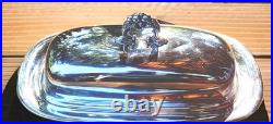 Reed & Barton Sterling Silver Butter Dish Francis I #X568 Without Glass Insert